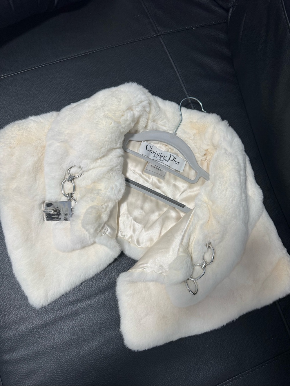 Vintage Christian Dior Rabbit Fur Bolero